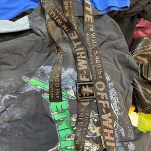 Off-White Classic Industrial Logo Belt black and white 5400lb